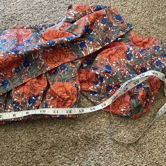 Zara | Poplin Floral Puff Sleeve Cropped Blouse - Picture 8 of 9